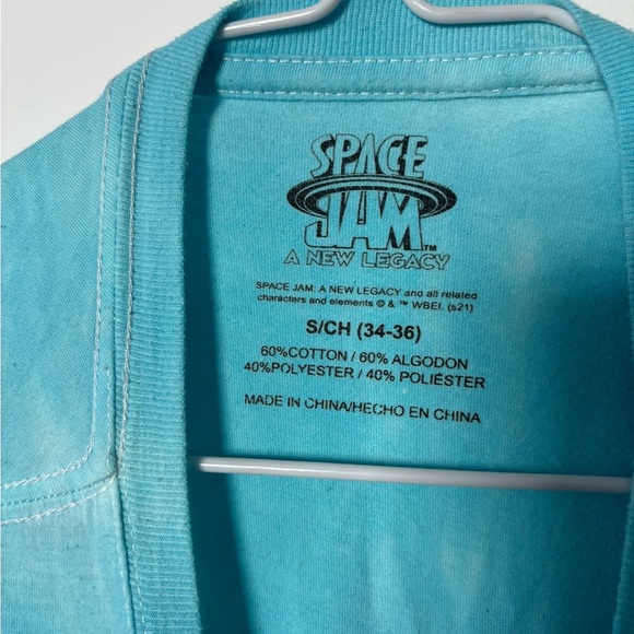 Vintage 90s Style Space Jam Tie-Dye T-Shirt - Picture 4 of 4